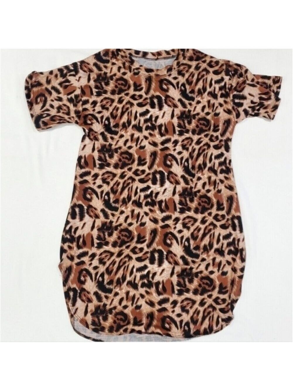 Animal print tunic stretchy dress